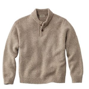 Men’s L.L. Bean Ragg Cotton Sweater in Dark Heather Grey. Size XXL Tall.